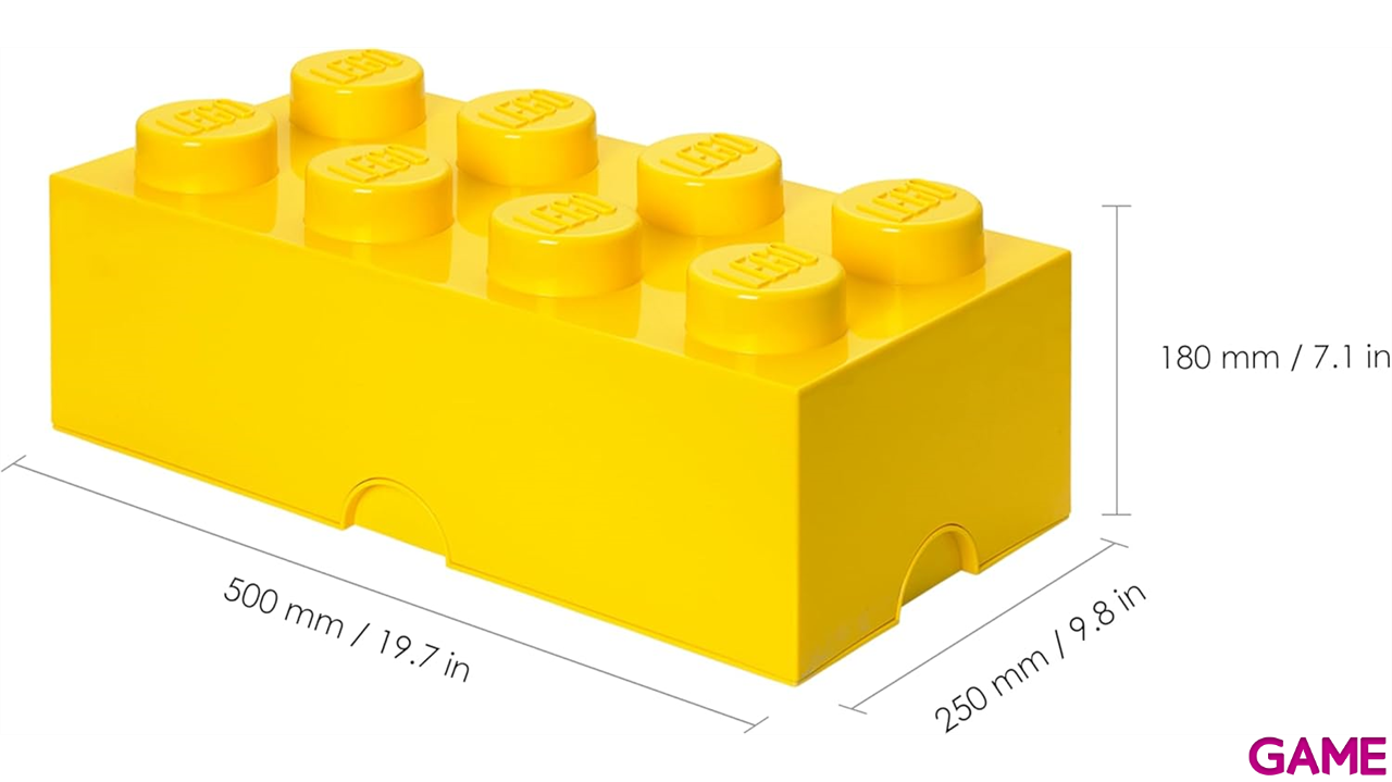 Caja de almacenaje LEGO Brick 8 amarillo de 50 cm-1