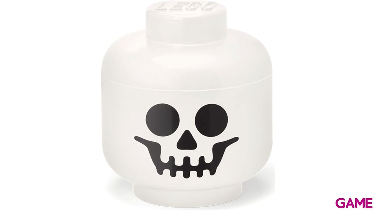 Caja de almacenaje LEGO Head Skeleton de 19 cm-0