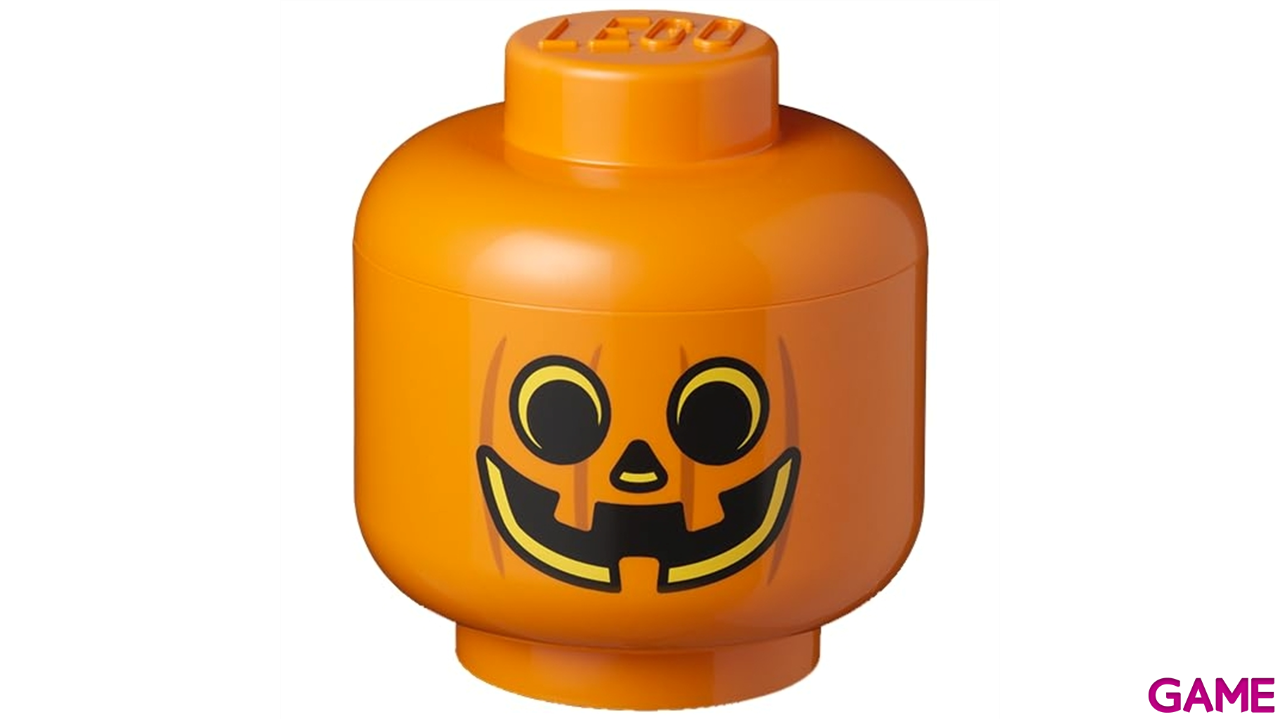 Caja de almacenaje LEGO Head Pumpkin de 19 cm-0