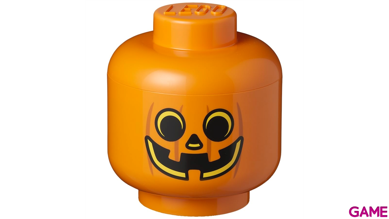 Caja de almacenaje LEGO Head Pumpkin de 27 cm-0