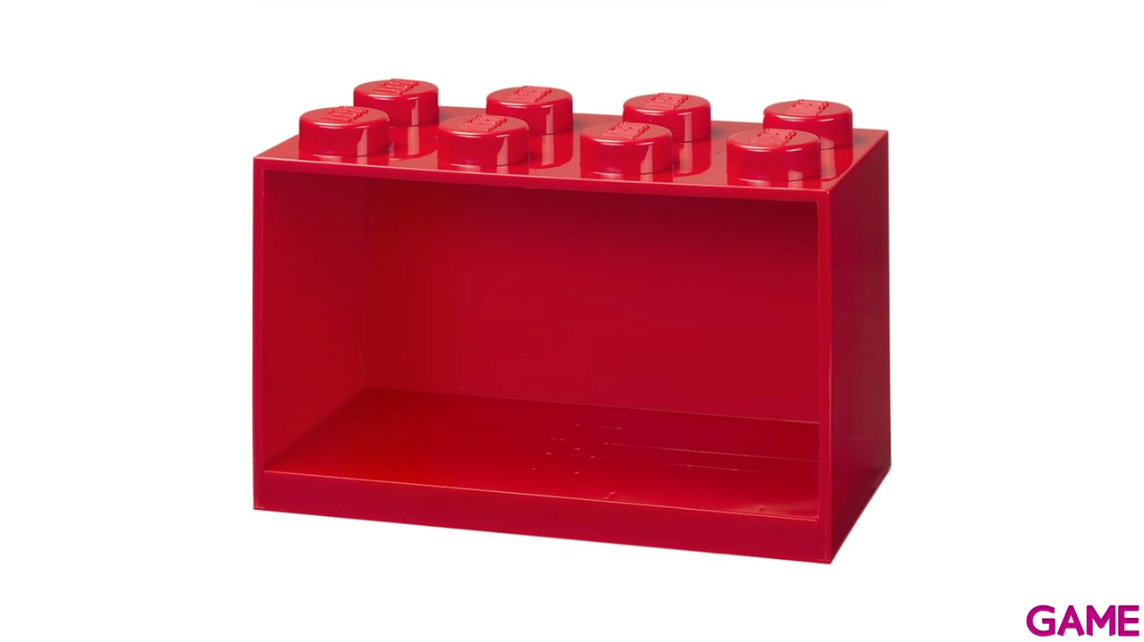 Estanteria LEGO Brick 8 roja de 32 cm-1
