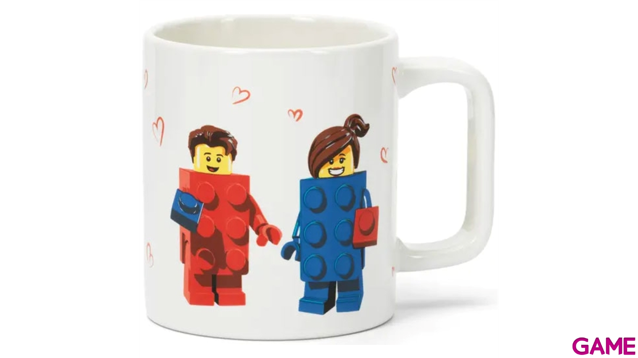 Taza LEGO Love blanca de 300 ml-0