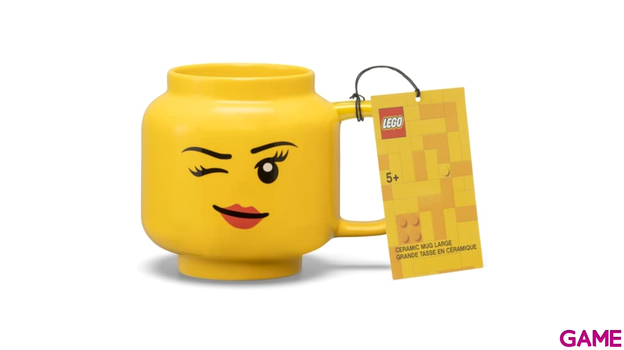 Taza LEGO Head Bright Yellow de 530 ml-0