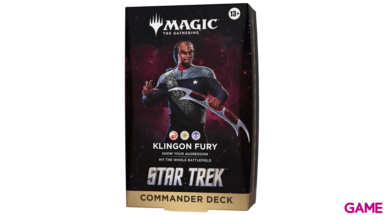 Mazo de cartas Magic: The Gathering Star Trek Commander Deck - Klingon Fury (inglés)-0