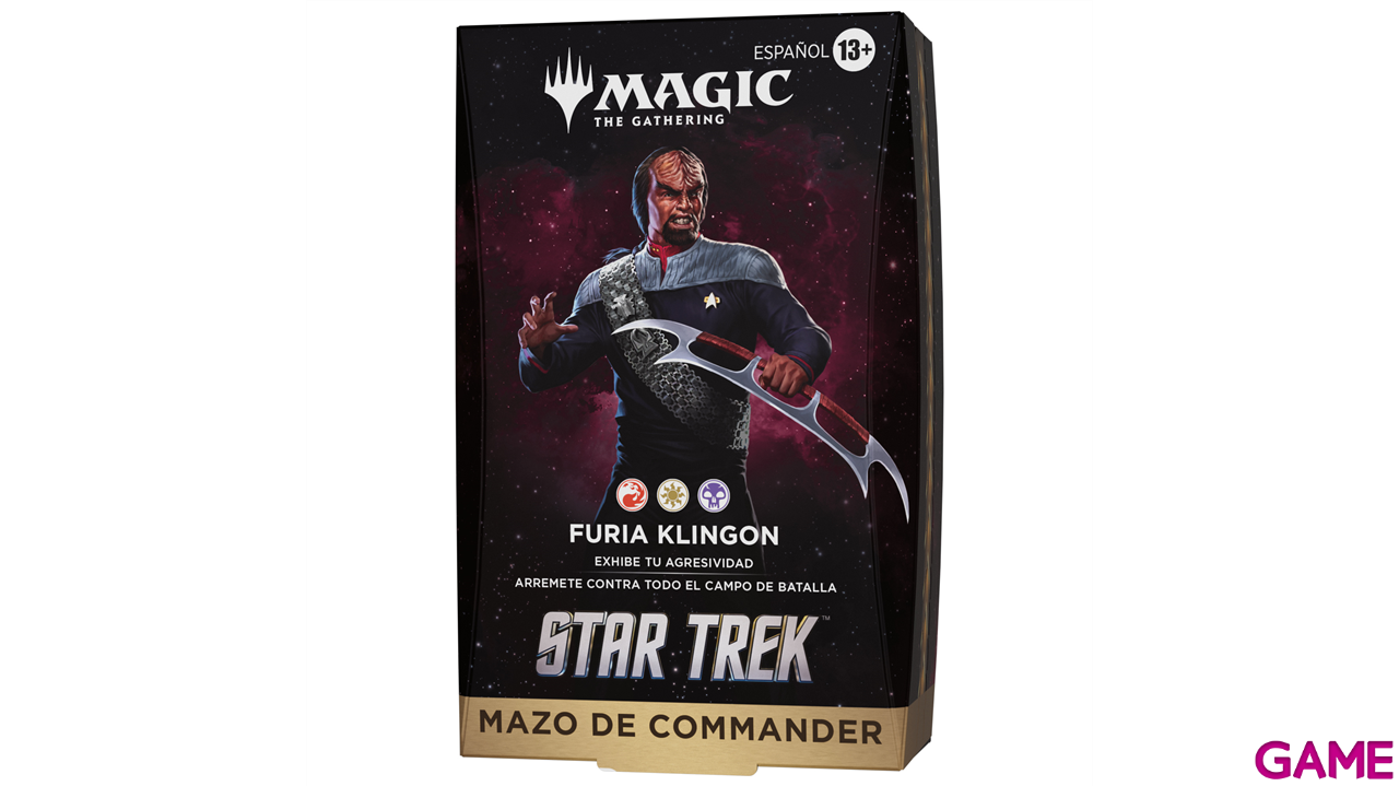 Mazo de cartas Magic: The Gathering Star Trek Commander Deck - Furia Klingon (Castellano)-0