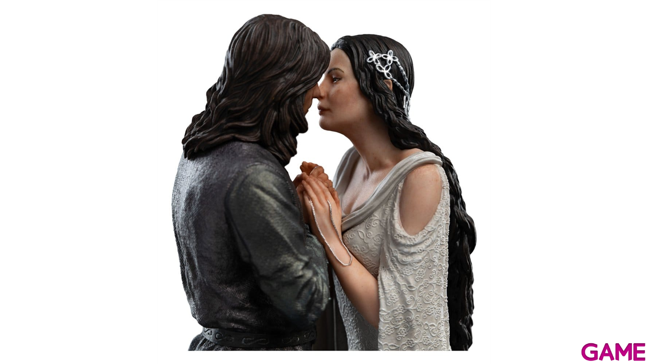 Figura El Señor de los Anillos Mini Statue Aragorn & Arwen de 24 cm-1