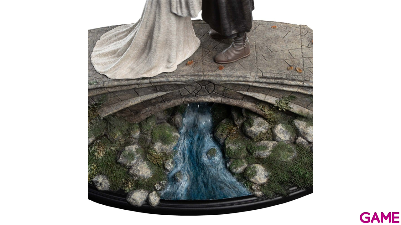 Figura El Señor de los Anillos Mini Statue Aragorn & Arwen de 24 cm-2