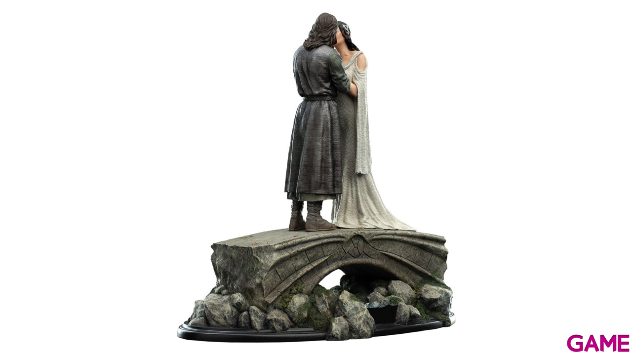 Figura El Señor de los Anillos Mini Statue Aragorn & Arwen de 24 cm-3