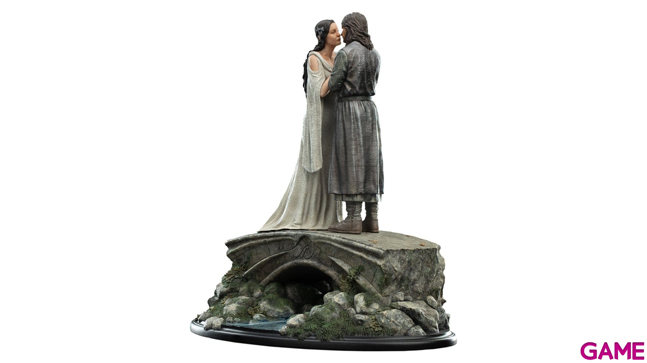 Figura El Señor de los Anillos Mini Statue Aragorn & Arwen de 24 cm-4