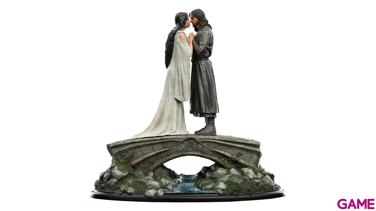 Figura El Señor de los Anillos Mini Statue Aragorn & Arwen de 24 cm-5