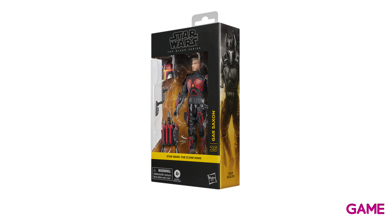 Figura Star Wars Gar Saxon The Black Series The Clone Wars de 15 cm-2