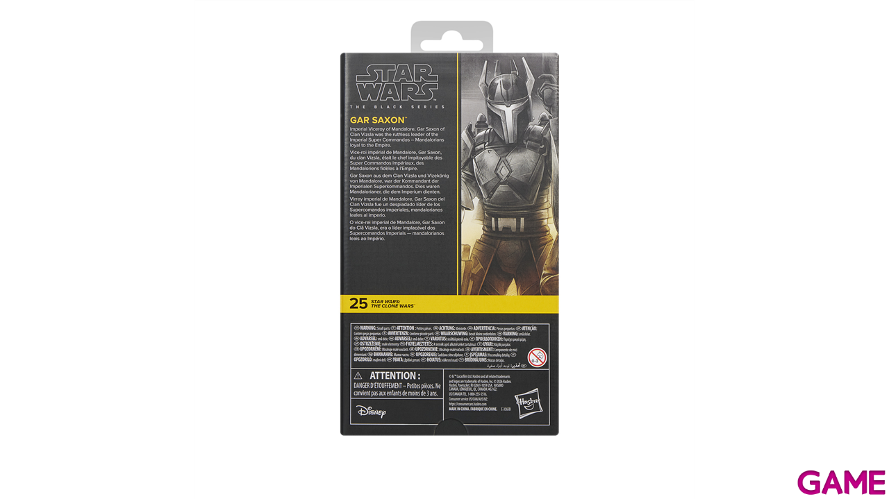 Figura Star Wars Gar Saxon The Black Series The Clone Wars de 15 cm-4