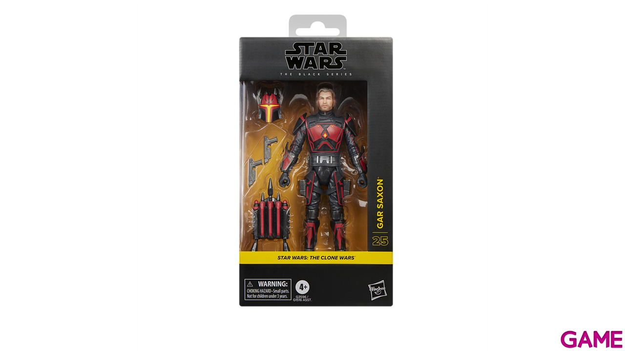 Figura Star Wars Gar Saxon The Black Series The Clone Wars de 15 cm-8