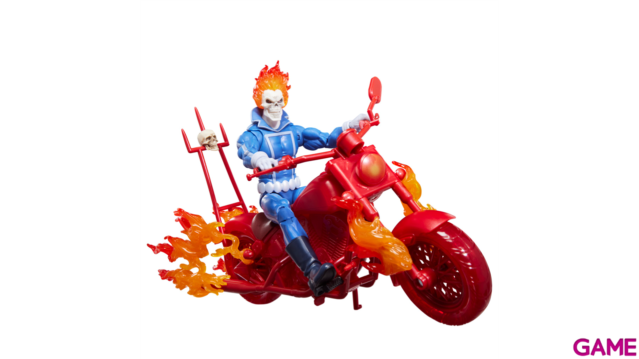 Pack Figura Ghost Rider & Motorcycle Marvel Legends Series de 15 cm-11