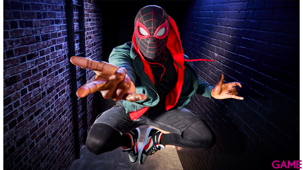 Replica mascara electronica expresiva Marvel Spider-Man Miles Morales-5