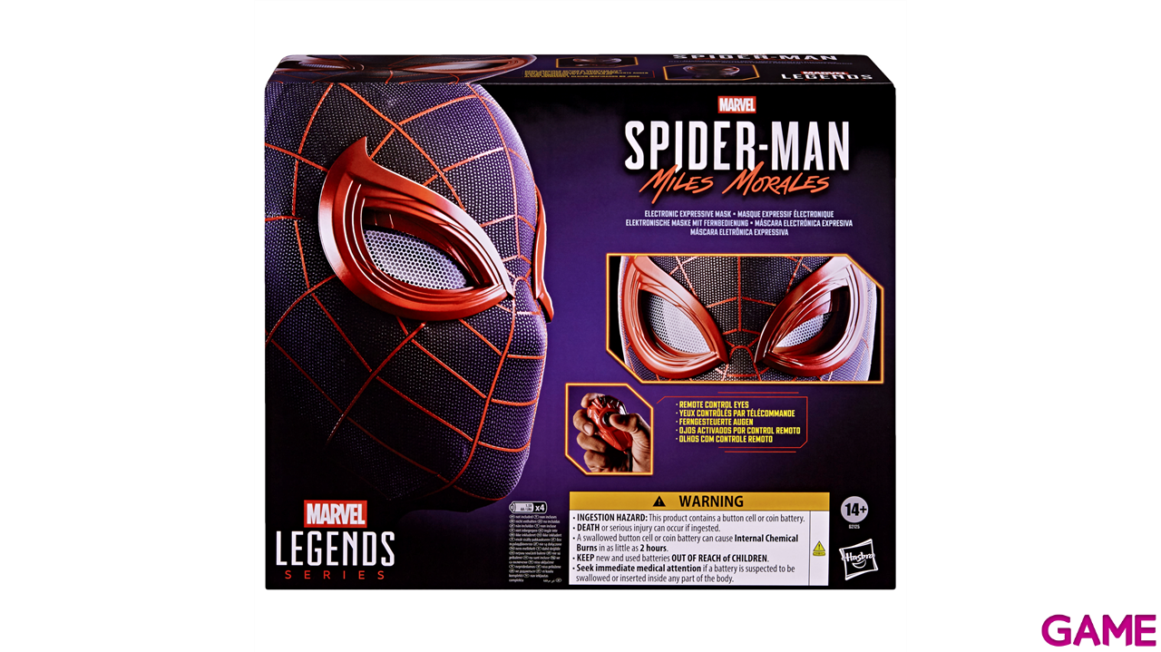 Replica mascara electronica expresiva Marvel Spider-Man Miles Morales-1