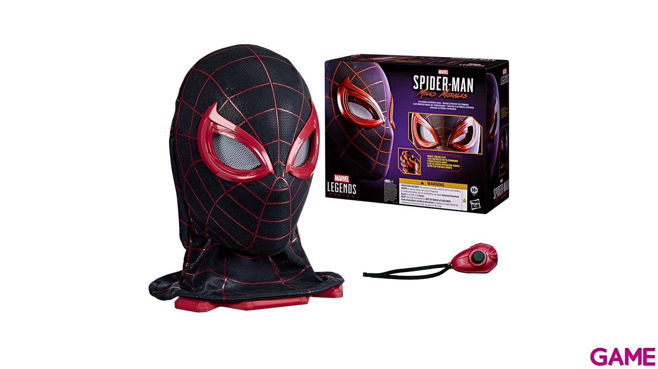 Replica mascara electronica expresiva Marvel Spider-Man Miles Morales-0