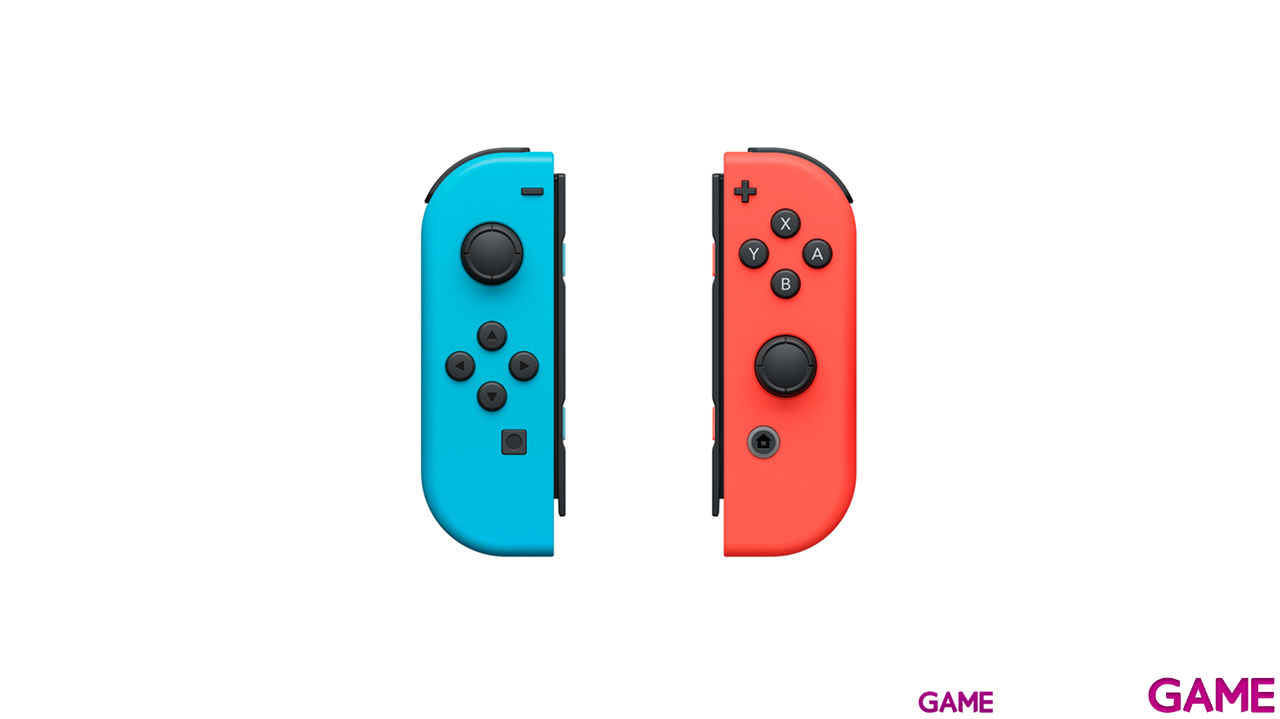 Joy-Con (set Izda/Dcha) Azul Neón/Rojo Neón - Batería Extraible-0