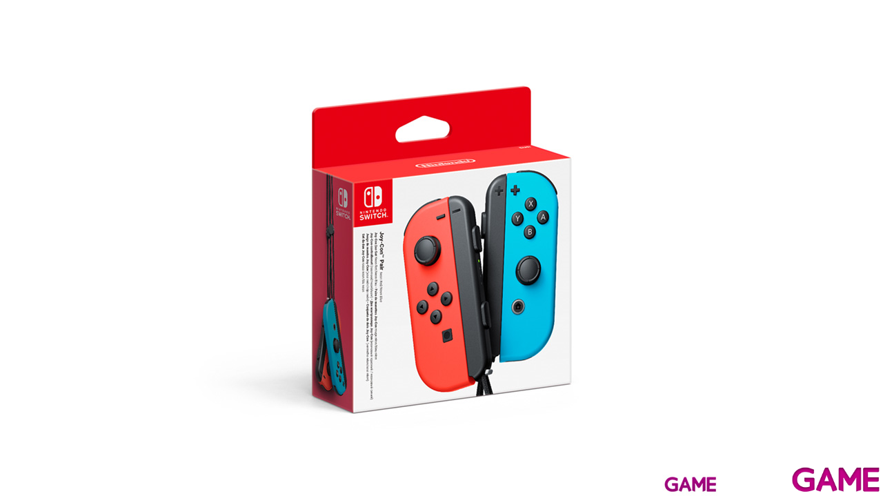 Joy-Con (set Izda/Dcha) Azul Neón/Rojo Neón - Batería Extraible-1