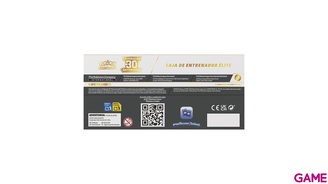 Caja de entrenador Elite Pokemon 30 Aniversario (Castellano)-1