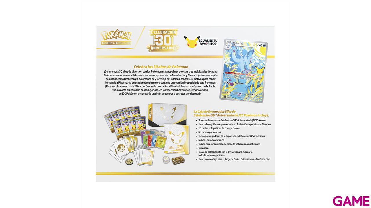 Caja de entrenador Elite Pokemon 30 Aniversario (Castellano)-2
