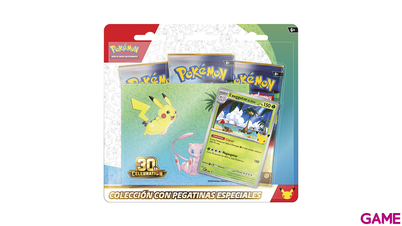 Caja de colección con pegatinas Pokemon 30 Aniversario (Castellano)-0