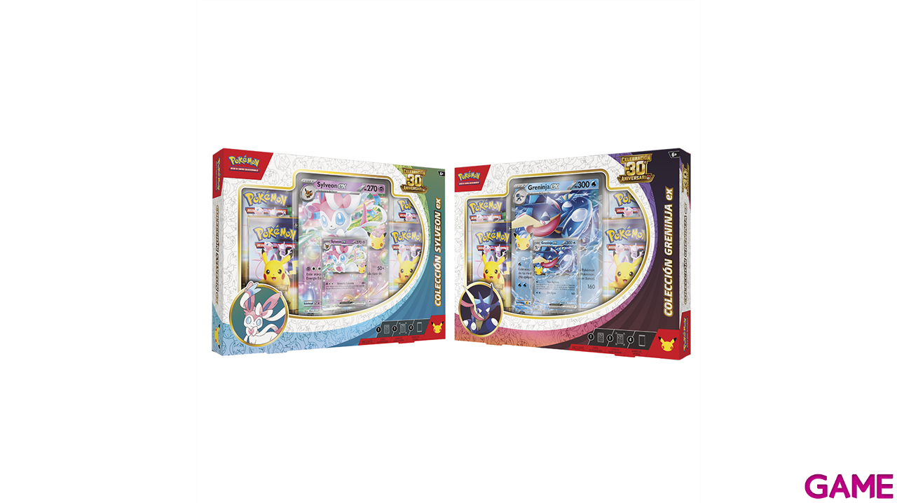 Caja EX de cartas Pokemon 30 Aniversario (Sylveon - Greninja) (Castellano) (surtido)-0