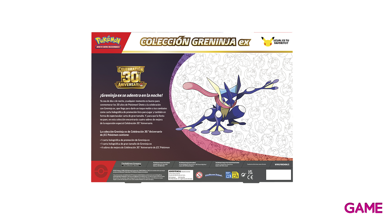 Caja EX de cartas Pokemon 30 Aniversario (Sylveon - Greninja) (Castellano) (surtido)-1