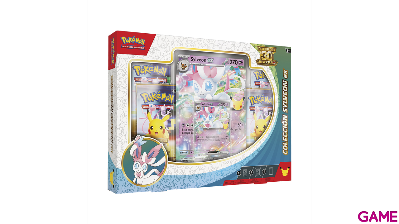 Caja EX de cartas Pokemon 30 Aniversario (Sylveon - Greninja) (Castellano) (surtido)-3