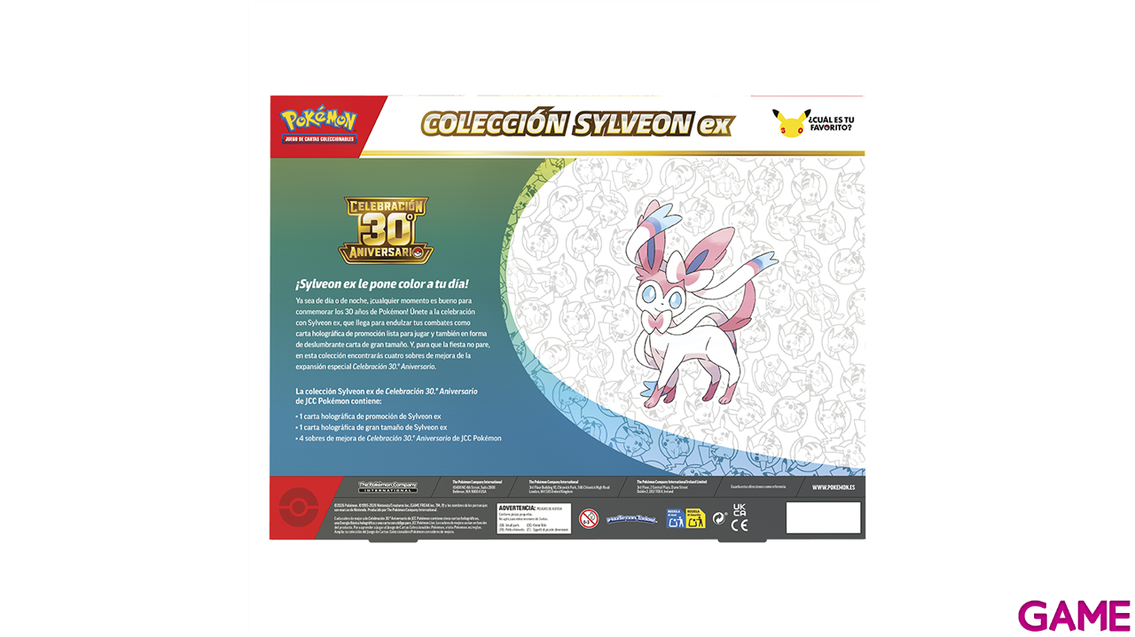 Caja EX de cartas Pokemon 30 Aniversario (Sylveon - Greninja) (Castellano) (surtido)-4