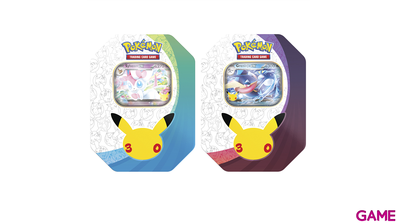 Lata EX de cartas Pokemon 30 Aniversario (Castellano) (surtido)-3