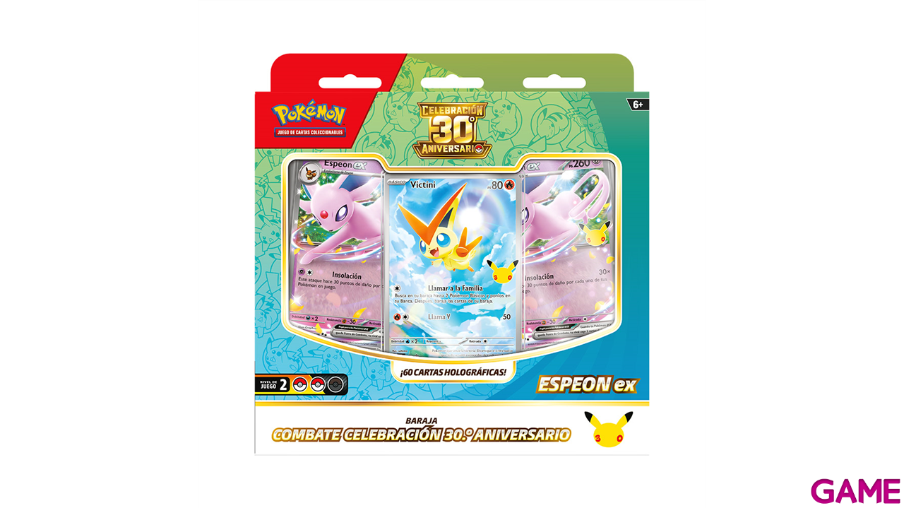 Caja de Combate Cartas Pokemon 30 Aniversario (Espeon EX - Umbreon EX) (Castellano) (surtido)-3