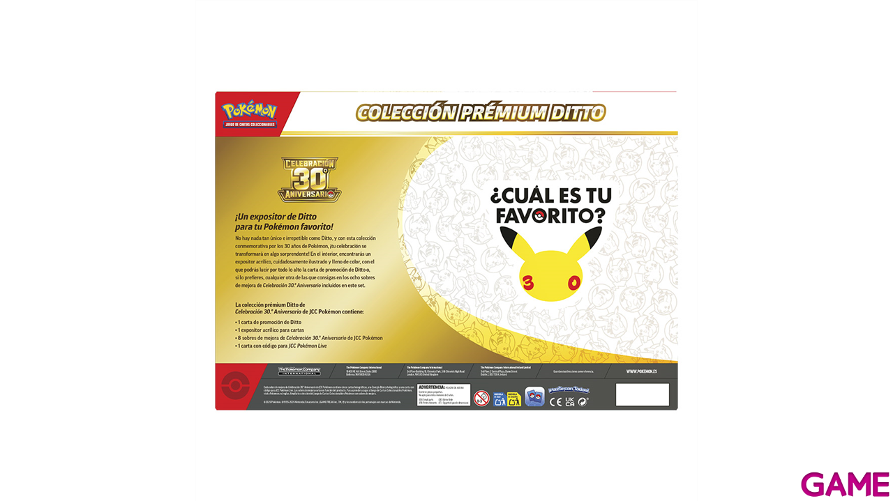 Caja de Colección Premium Cartas Pokemon 30 Aniversario (Castellano)-0