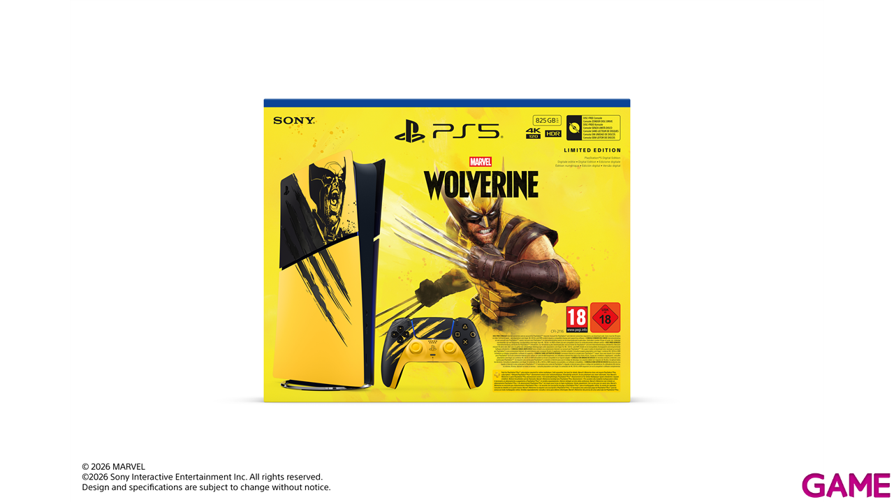 PlayStation 5 Modelo Digital Edición Limitada Lobezno-1