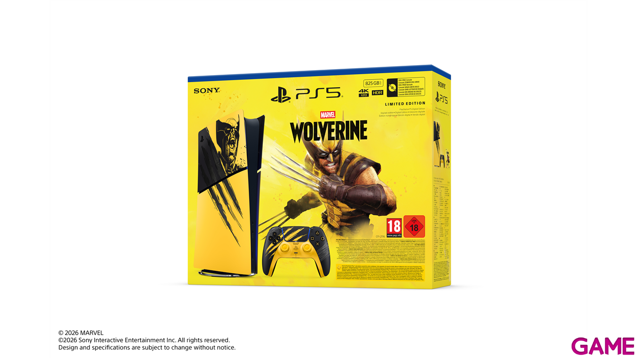 PlayStation 5 Modelo Digital Edición Limitada Lobezno-4