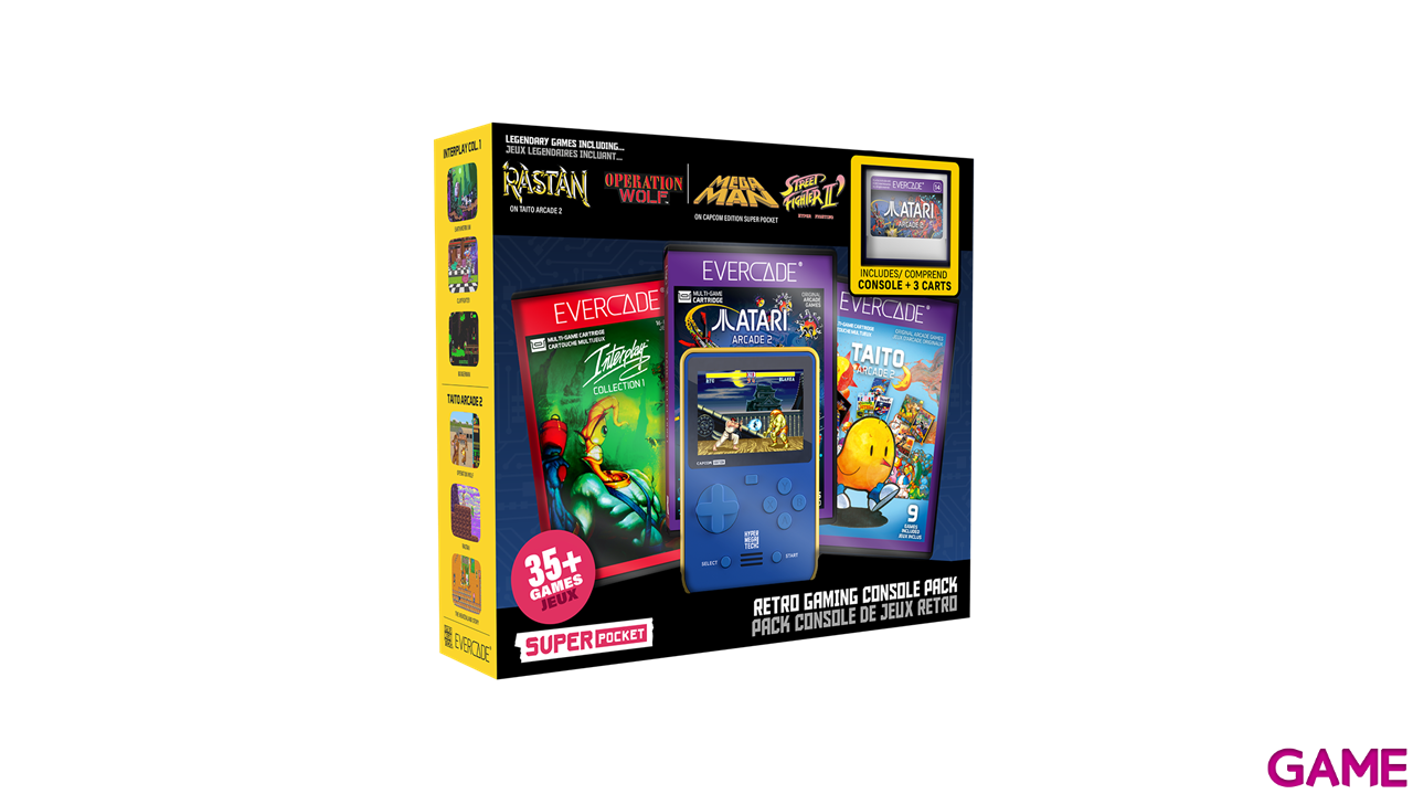 Consola Evercade Super Pocket Capcom + 3 Cartuchos-9