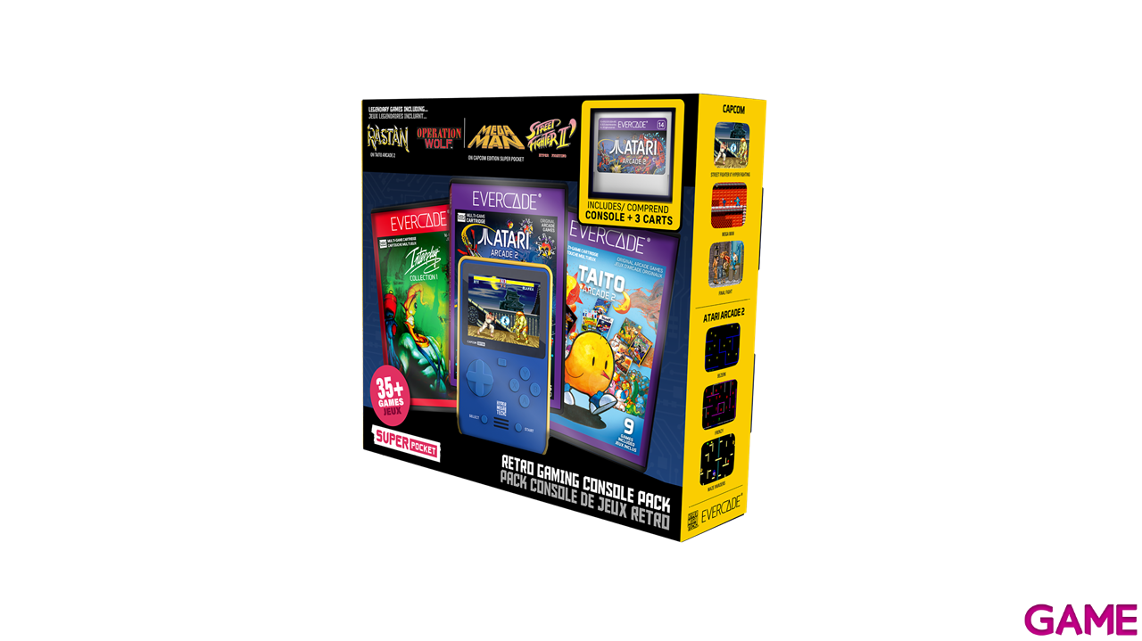 Consola Evercade Super Pocket Capcom + 3 Cartuchos-7