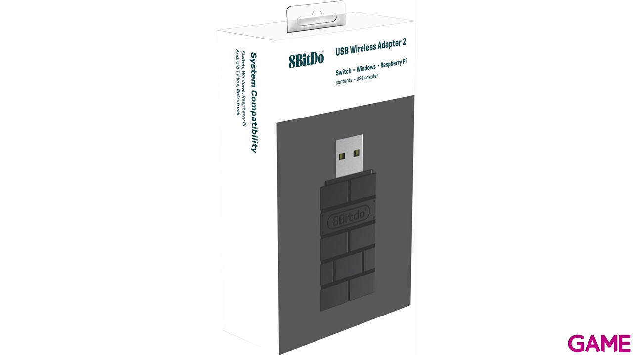 8BitDo USB Wireless Adapter 2 Negro - Adaptador Wireless-0