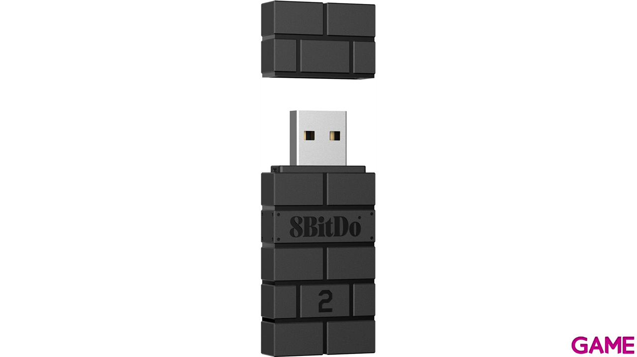 8BitDo USB Wireless Adapter 2 Negro - Adaptador Wireless-2