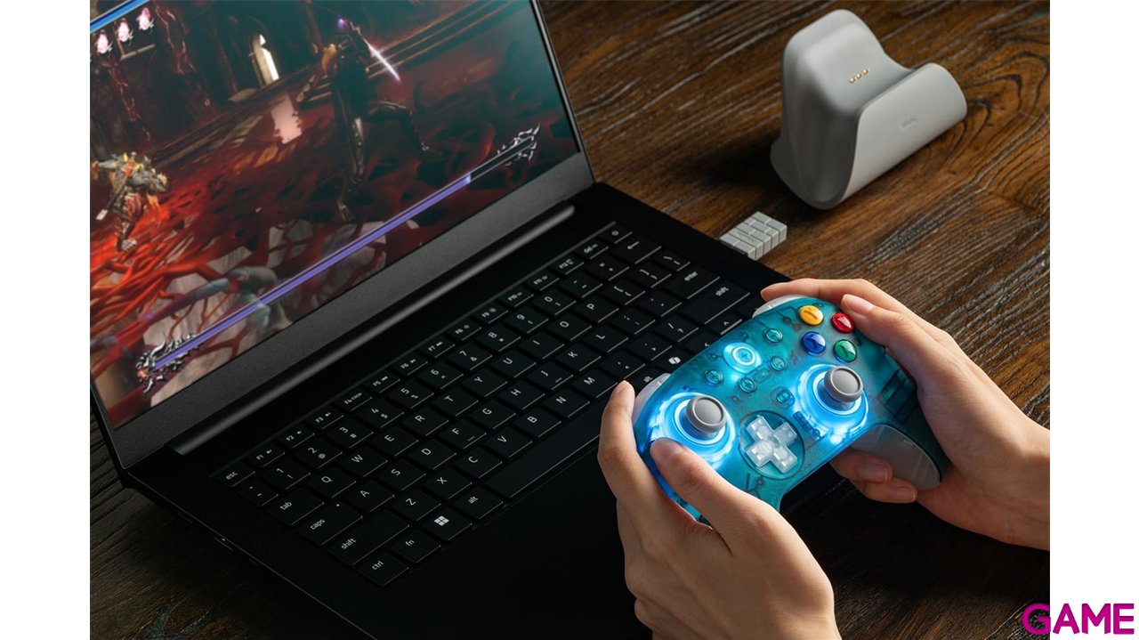 8BitDo Ultimate 2 Wireless 2.4G Clear Blue - Controller-11