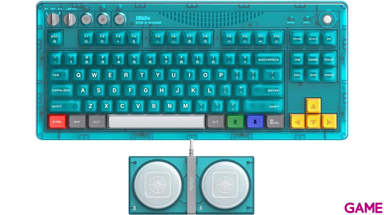 8BitDo Mechanical Keyboard Clear Blue US Layout - Teclado-0
