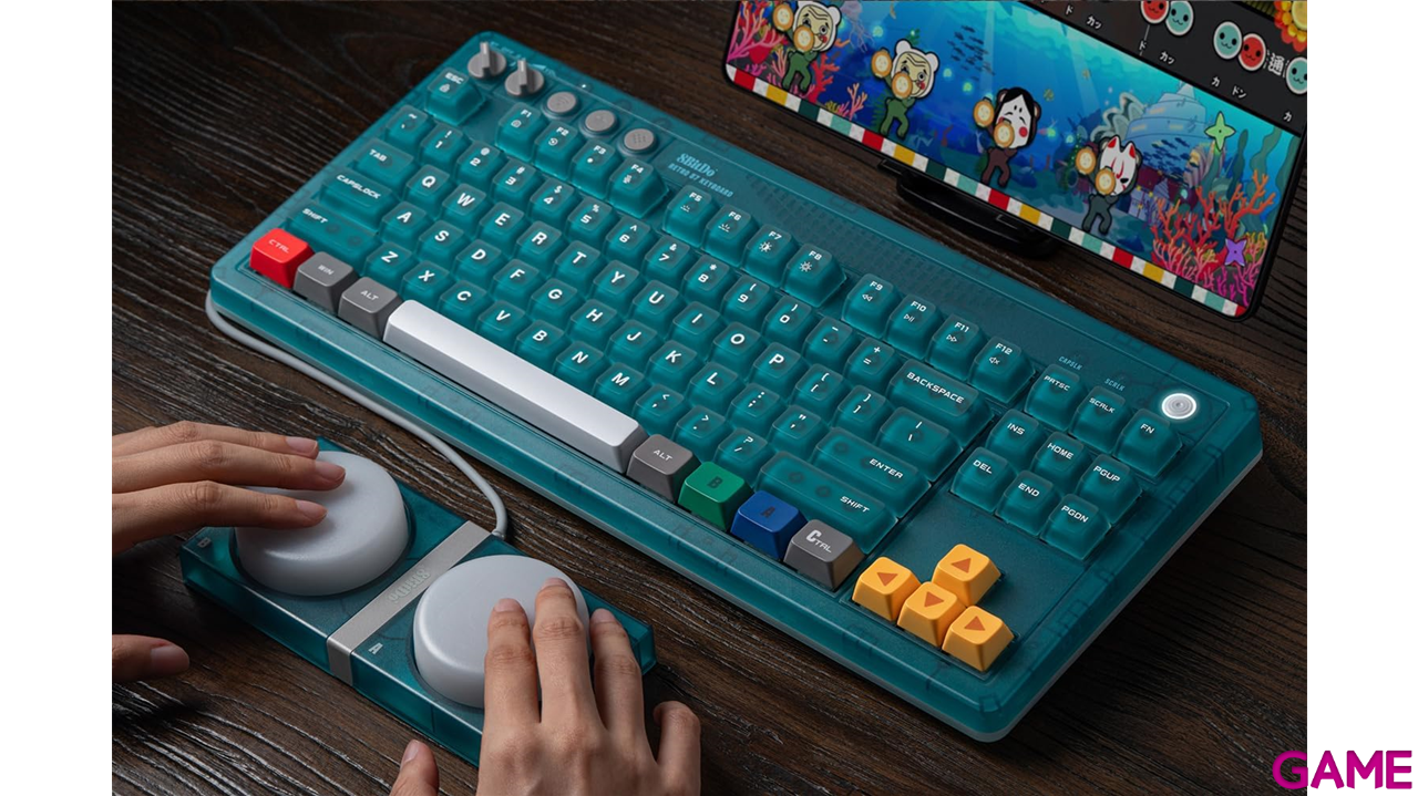8BitDo Mechanical Keyboard Clear Blue US Layout - Teclado-4