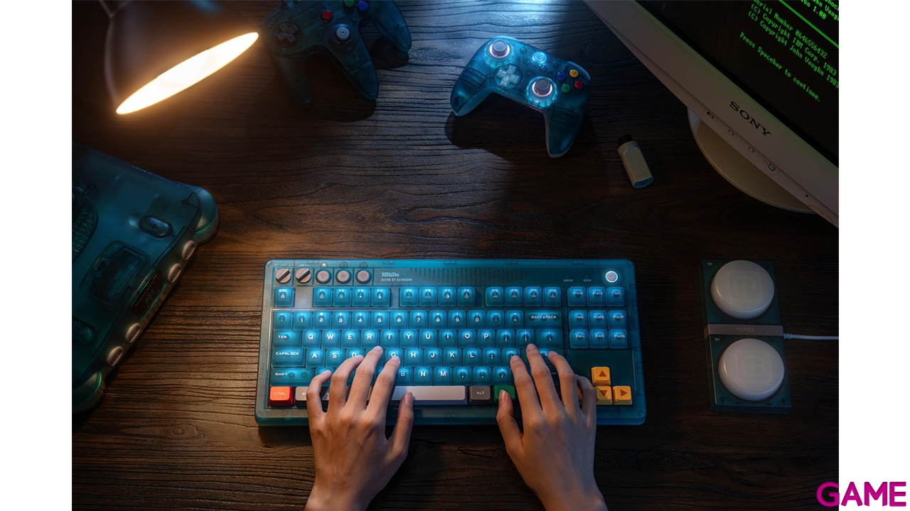 8BitDo Mechanical Keyboard Clear Blue US Layout - Teclado-7