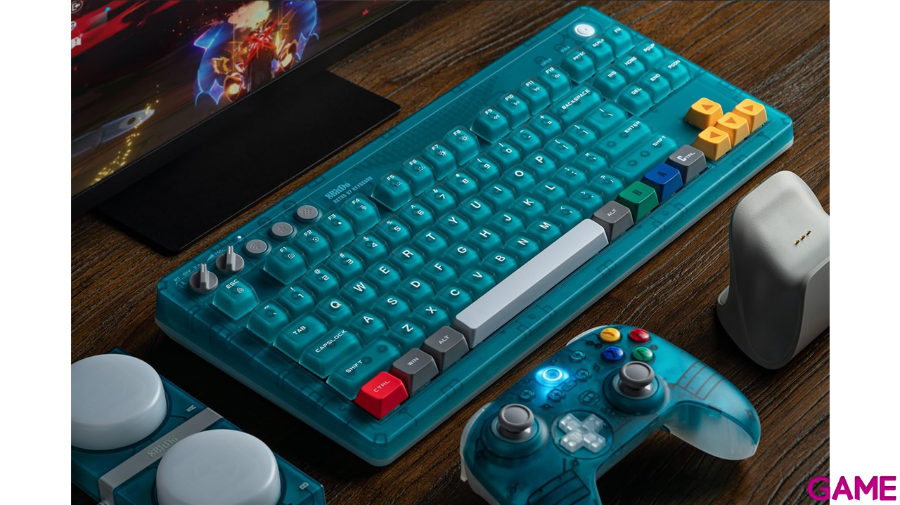 8BitDo Mechanical Keyboard Clear Blue US Layout - Teclado-8