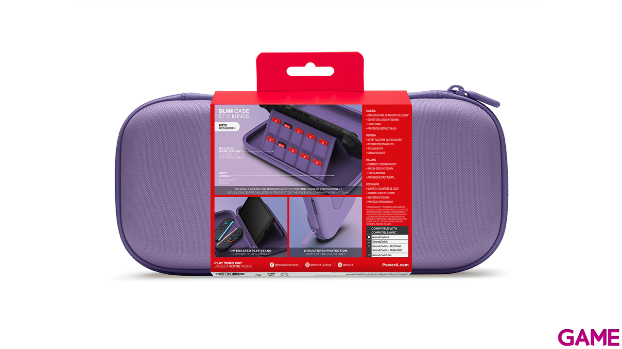 PowerA Slim Case Pokemon: Ditto - Licenciado Nintendo - Funda-4