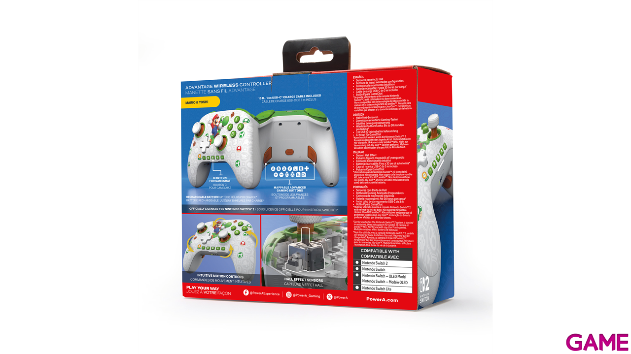 PowerA Advantage Wireless Mario & Yoshi - Licenciado Nintendo - Controller-4