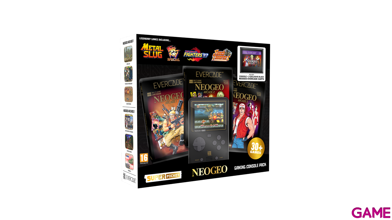 Consola Evercade Super Pocket NEOGEO Starter Bundle-0
