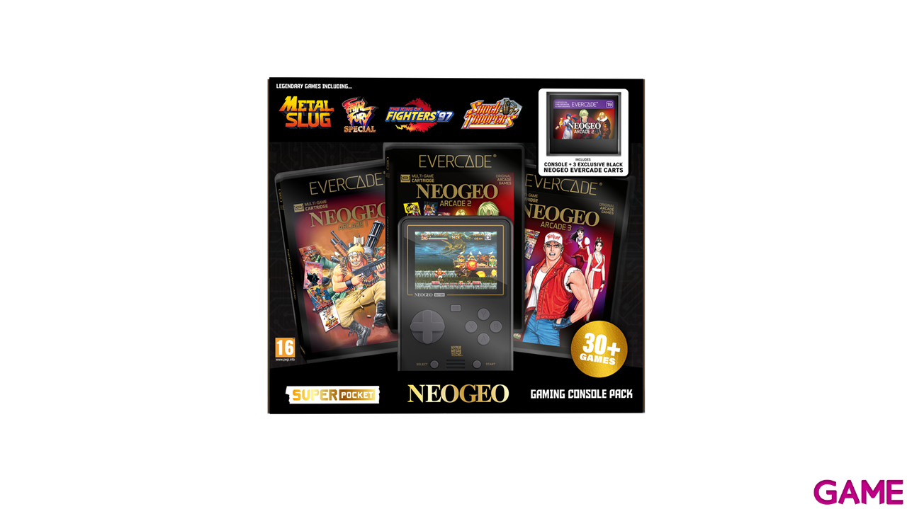 Consola Evercade Super Pocket NEOGEO Starter Bundle-2