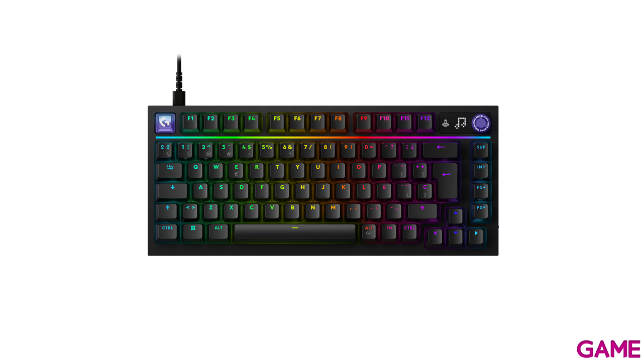 Logitech G316 X 75 White Spanish Layout - Teclado Gaming-0