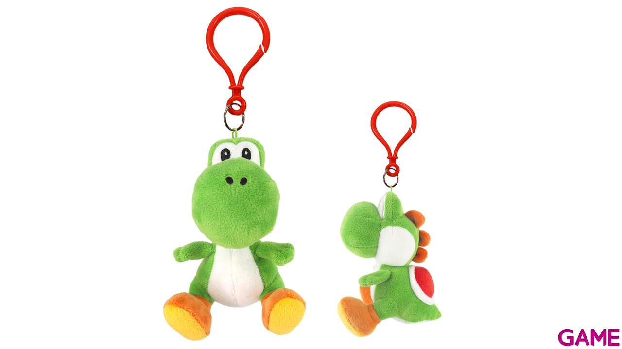 Colgante 3D de peluche Yoshi para bolsos y mochilas-0